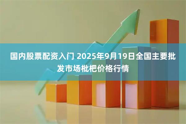 国内股票配资入门 2025年9月19日全国主要批发市场枇杷价格行情